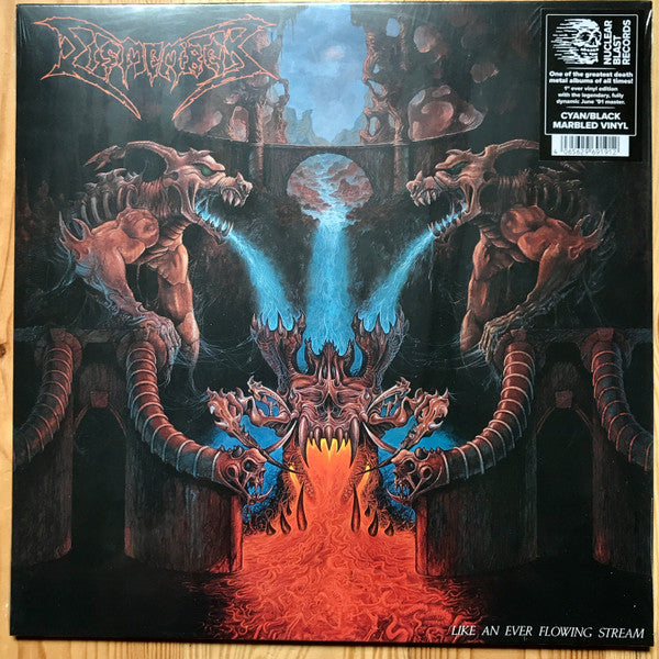 Image of Front Cover of 3054080S: LP - DISMEMBER, Like An Ever Flowing Stream (Nuclear Blast Records; NB 6919-1, Germany 2023, Insert, Cyan / Black Marbled Vinyl)   NEW/NEW