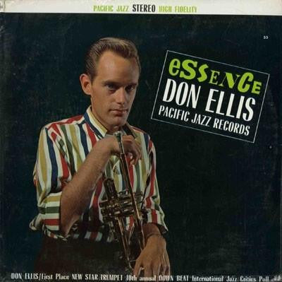 Image of Front Cover of 3044207S: LP - DON ELLIS, Essence (Pacific Jazz; PJ-55, US 1962) Sleeve is intact but has creases to laminate sleeve, a tear on the top edge and slight corner wear.  G+/G+