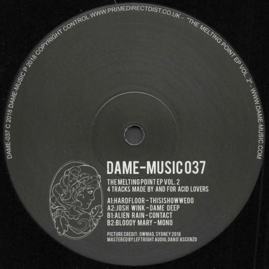 Image of Front Cover of 3014348C: 12" - VARIOUS, The Melting Point EP Vol.2 (Dame-Music; DAME-MUSIC037, Germany 2018)   /VG