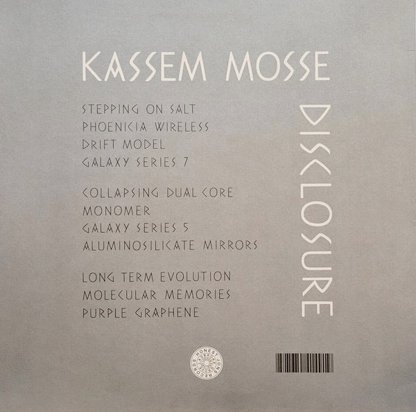 Image of Back Cover of 4915014C: 2xLP - KASSEM MOSSE, Disclosure (Honest Jon's Records ; HJRLP 073, UK 2016, Picture Sleeve)   VG+/VG+