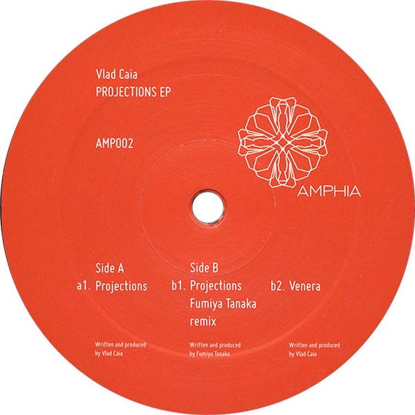 Image of Label Cover of 3014352C: 12" EP - VLAD CAIA, Projections EP (Amphia; AMP002, Romania 2012, Die Cut Sleeve)   VG+/VG