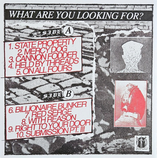 Image of Back Cover of 3134091E: LP - BOOTLICKER, 1000 Yd. Stare (Static Shock Records; SSR114, UK 2024, Insert)   NEW/NEW