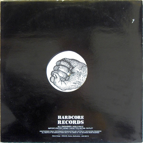 Image of Back Cover of 12" - G+/G - AFTER DARK, Holocaust (Sonic Mix) / Cardiac (Sonic Mix) (Hardcore Records; HARD 001, UK 1991, Company Sleeve), Strong G, some marks and plays G+/VG,  - 2646105S