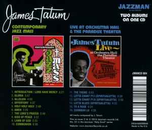 Image of Back Cover of 3034249E: CD - JAMES TATUM, Contemporary Jazz Mass / Live (Jazzman; JMANCD 084, UK 1974 Reissue, Jewel Case, Remastered) was sealed, opened in shop  EX/EX