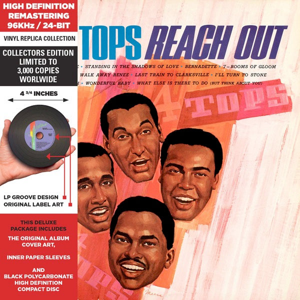 Image of Front Cover of 3014578C: CD - FOUR TOPS, Four Tops Reach Out (Motown; 0600753456095, France 2015 Reissue, Card Sleeve , Insert)   VG+/VG+