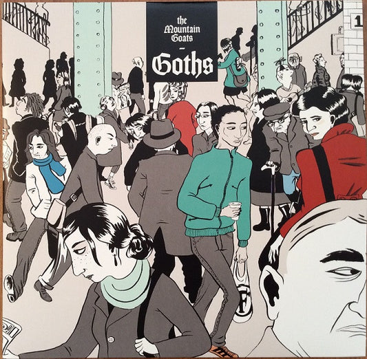 Image of Front Cover of 3044337S: 2xLP - THE MOUNTAIN GOATS, Goths (Merge Records; MRG579, US 2017, Gatefold, With 12", Download Code, Deluxe Edition Coloured Vinyl)   VG+/VG+