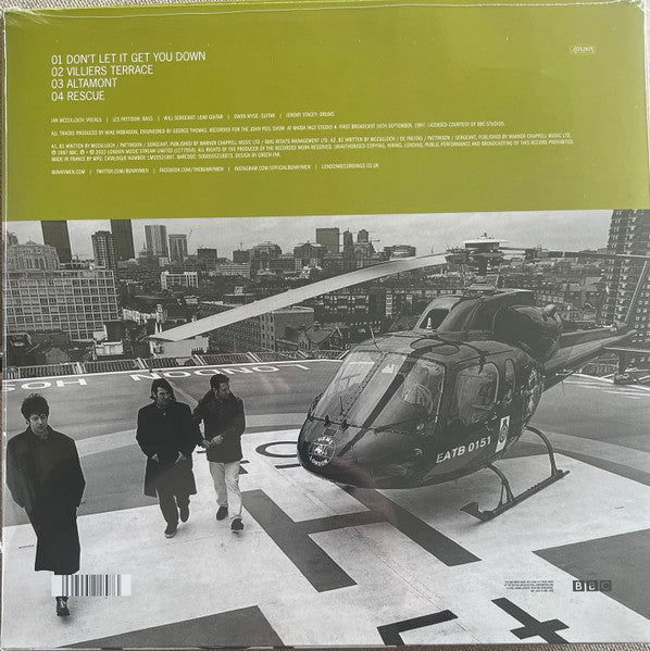 Image of Back Cover of 12" EP - VG+/VG+ - ECHO AND THE BUNNYMEN, Peel Session 1997 (London Records; LMS5521897, UK & Ireland 2023, Ltd to 1500), ,  - 3146008S