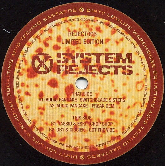 Image of Front Cover of 3044392S: 12" - VARIOUS, System Rejects 006 (System Rejects; REJECT006, UK 2016) Light marks.   /G+