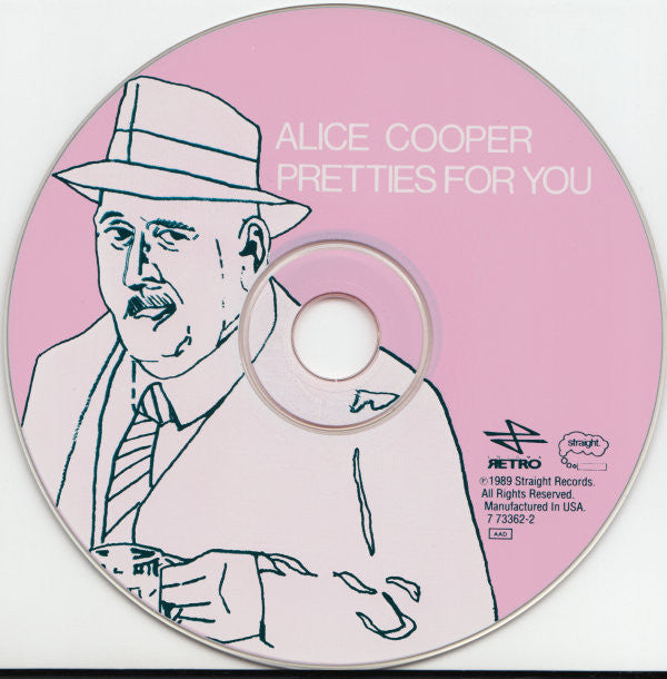 Image of Label Cover of 3034274E: CD - ALICE COOPER, Pretties For You (Enigma Retro ; 7 73362-2, US 1989)   VG+/VG