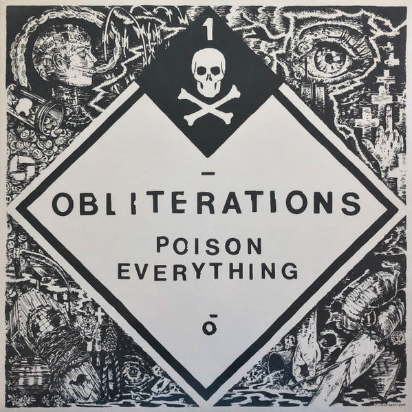 Image of Front Cover of 3024347E: LP - OBLITERATIONS, Poison Everything (Southern Lord; LORD201, UK & Europe 2014, Gatefold, Orange Vinyl)   VG+/VG+