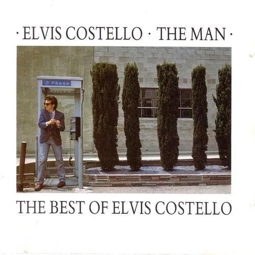 Image of Front Cover of 3014606C: LP - ELVIS COSTELLO, The Man (The Best Of Elvis Costello) (Demon Records; FIEND 52, UK 1986)   VG+/VG+