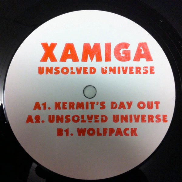 Image of Back Cover of 3014620C: 12" - XAMIGA (LEGOWELT & XOSAR), Unsolved Universe (Rush Hour; RH X-3, Netherlands 2012, Clear Plastic Sleeve, Insert) Light marks only  VG+/VG+