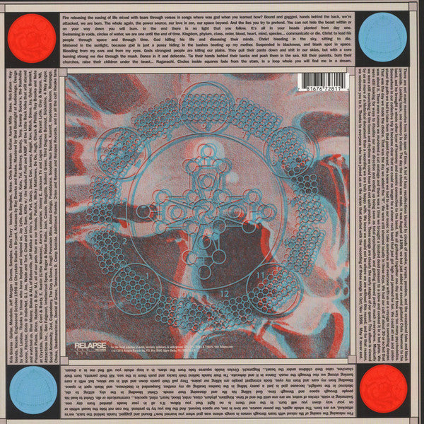 Image of Back Cover of 3024385E: LP - RWAKE, Xenoglossalgia: The Last Stage of Awareness (Relapse Records  ; RR7281R, US 2015) Light marks only.  VG+/VG