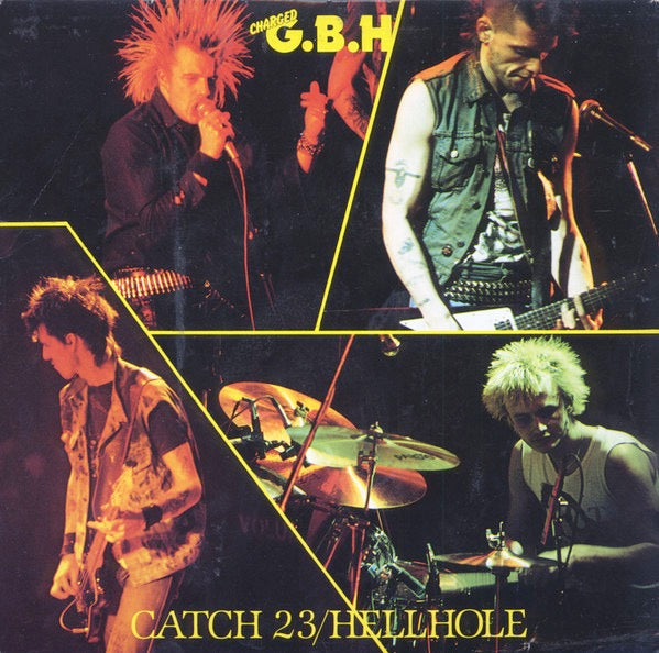 Image of Front Cover of 3114006C: 7" - CHARGED G.B.H, Catch 23 / Hellhole (Clay Records; CLAY 22, UK 1983, Picture Sleeve) Some hairlines  VG/VG