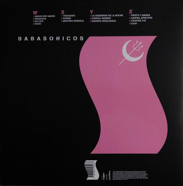 Image of Back Cover of 3144010S: 2xLP - BABASONICOS, Trinchera Avanzada (Discos Pop Art Mexico; 7798089125167, Mexico 2022, Gatefold, 180 Gram Pink Vinyl) Opened Instore  VG+/VG+