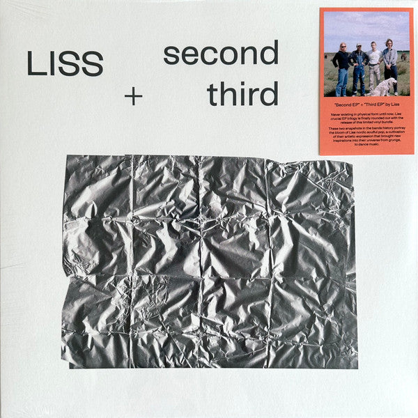 Image of Front Cover of 3144015S: LP - LISS, Second + Third (Escho; ESC141, Denmark 2022, Insert, Pink w/ White Blob Vinyl) Opened Instore  VG+/VG+