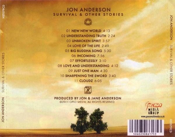 Image of Back Cover of 3134030E: CD - JON ANDERSON, Survival & Other Stories (Gonzo Multimedia; HST079CD, UK 2011, Jewel Case)   VG+/VG+