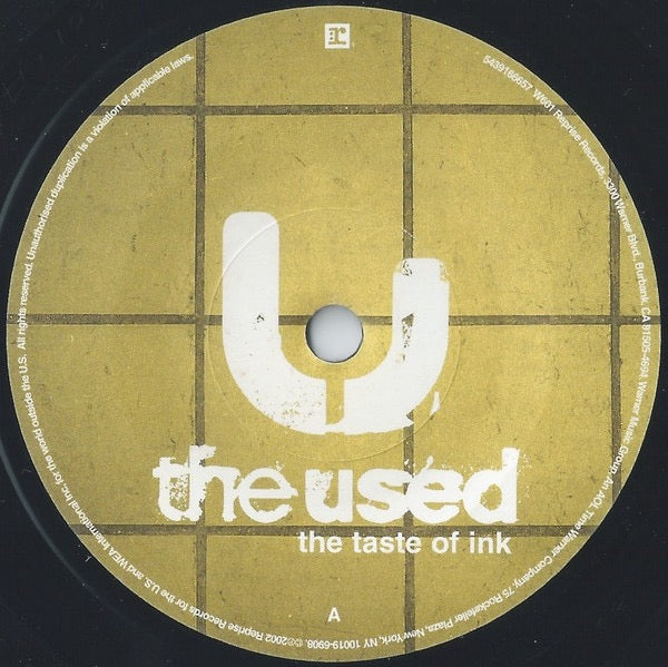 Image of Label of 3114076C: 7" - THE USED, The Taste Of Ink (Reprise Records; W601, UK 2003, Picture Sleeve)   VG+/VG