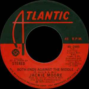 Image of Front Cover of 3154008S: 7" - JACKIE MOORE, Both Ends Against The Middle / Clean Up Your Own Yard (Atlantic; 45-2989, US 1973, Plain sleeve) Light marks only.  /VG+