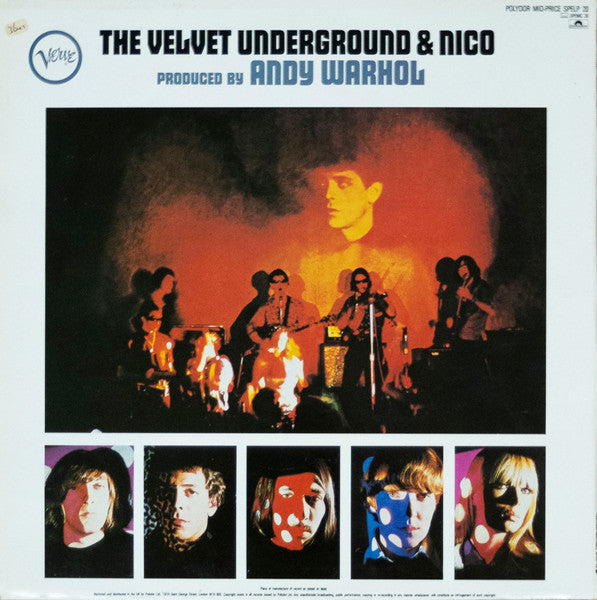 Image of Back Cover of LP - VG+/VG+ - THE VELVET UNDERGROUND & NICO, The Velvet Underground & Nico (Polydor Red Label; SPELP 20, UK 1980s Reissue, This version only: Rim text starts on left of label.), ,  - 4026189E