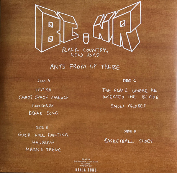Image of Back Cover of 4xLP - VG/VG+ - BLACK COUNTRY, NEW ROAD, Ants From Up There (Ninja Tune; ZEN278, UK 2022, Box Set, Booklet, 4 Prints, 140 Gram Vinyl), ,  - 3846231S