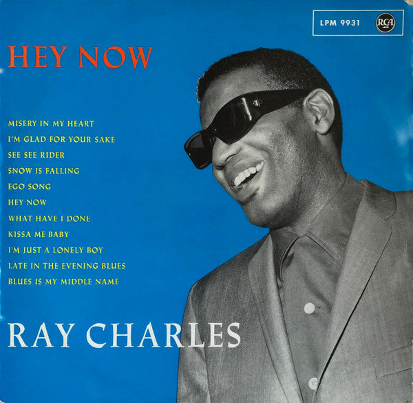 Image of Front Cover of 3124118E: LP - RAY CHARLES, Hey Now (RCA; LPM 9931, Germany 1963) Sleeve has heavy wear and tape across the top and sides. Vinyl has light marks.  G/VG