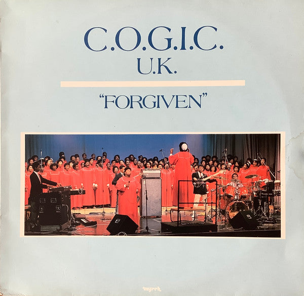 Image of Front Cover of 3124156E: LP - C.O.G.I.C. CHOIR, Forgiven (Myrrh; MYRR 1178, UK 1985, Picture Sleeve, Stereo)   VG+/EX