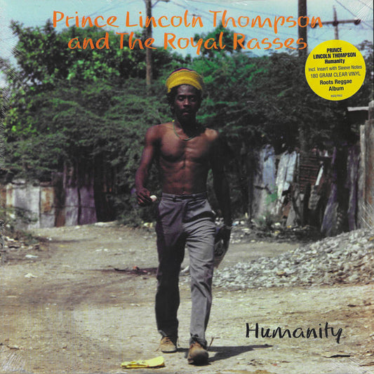 Image of Front Cover of 3124158E: LP - PRINCE LINCOLN THOMPSON AND THE ROYAL RASSES, Humanity (Burning Sounds; BSRLP852, UK 2022 Reissue, Picture Sleeve, Insert, Clear Vinyl) Still In Stickered Shrinkwrap  EX/EX