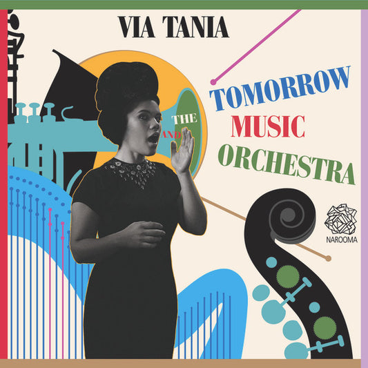 Image of Front Cover of 3144105S: LP - VIA TANIA, And The Tomorrow Music Orchestra (Narooma Records; none, US 2015, Inner)   VG+/VG+