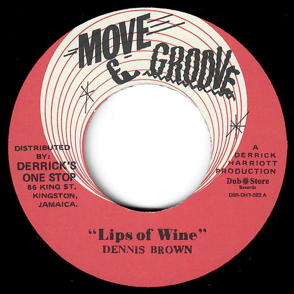 Image of Front Cover of 4624187E: 7" - DENNIS BROWN / THE CRYSTALITES, Lips Of Wine / Stranger In Town (Move & Groove; DSR-DH7-023, Japan 2012, Company Sleeve)   EX/EX