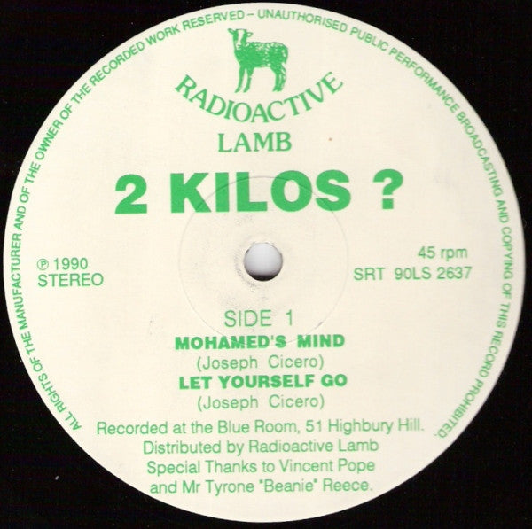 Image of Front Cover of 3144123S: 12" - 2 KILOS ?, Mohamed's Mind (Radioactive Lamb; none, UK 1990)   /VG