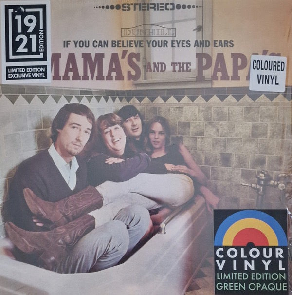 Image of Front Cover of 3134083E: LP - THE MAMA'S AND THE PAPA'S, If You Can Believe Your Eyes And Ears (Geffen Records ; 600753998793, UK 2024, Green Opaque Vinyl)   NEW/NEW