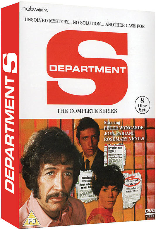 Image of Front Cover of 3134070E: 8xDVD - PETER WYNGARDE, Department S the Complete Series (Network; 7952234, Europe , Box Set)   VG+/VG+