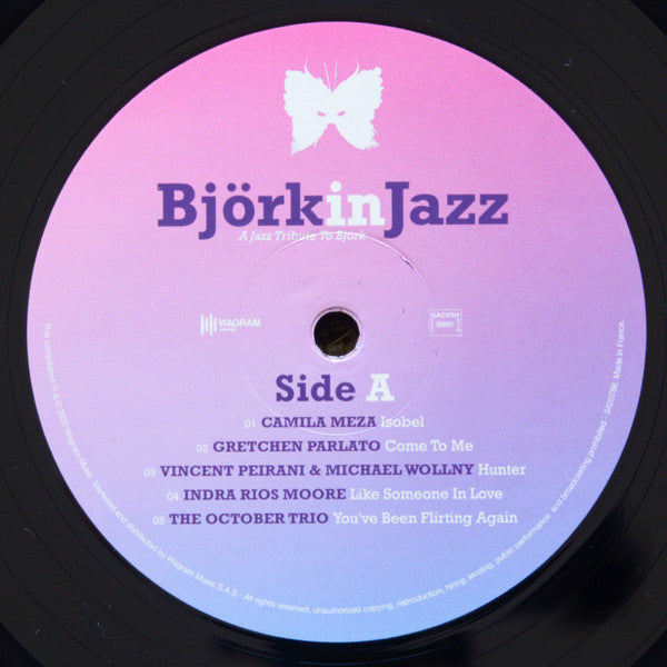 Image of Label Cover of 3224011E: 12" - VARIOUS, Bj rk In Jazz - A Jazz Tribute To Bj rk (Wagram Music; 3420786, France 2022, Picture Sleeve) Still In Shrinkwrap  VG+/VG+