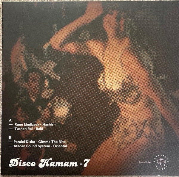 Image of Back Cover of 3224057E: LP - VARIOUS, Disco Hamam - 7 (Disco Hamam; DISCOHAMAM 07, UK 2021, Picture Sleeve) Strong VG+  EX/VG+