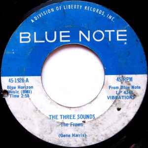 Image of Front Cover of 3254015S: 7" - THE THREE SOUNDS, The Frown / It Was A Very Good Year (Blue Note; 45-1928, US 1966, Plain sleeve) Lightest of marks.  /VG+