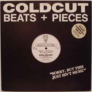 Image of Front Cover of 3244145S: LP - COLDCUT, Beats + Pieces (Ahead Of Our Time; CCUT 1A, UK 1987, Stickered Company Sleeve) Light marks. Wear to sleeve.  G+/VG