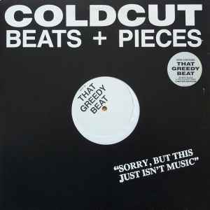 Image of Back Cover of 3244145S: LP - COLDCUT, Beats + Pieces (Ahead Of Our Time; CCUT 1A, UK 1987, Stickered Company Sleeve) Light marks. Wear to sleeve.  G+/VG