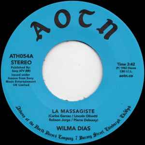 Image of Front Cover of 3254026S: 7" - WILMA DIAS, La Massagiste/ Exotique (Athens Of The North; ATH054, UK 2017 Reissue, Plain sleeve) Lightest of marks.  /VG+