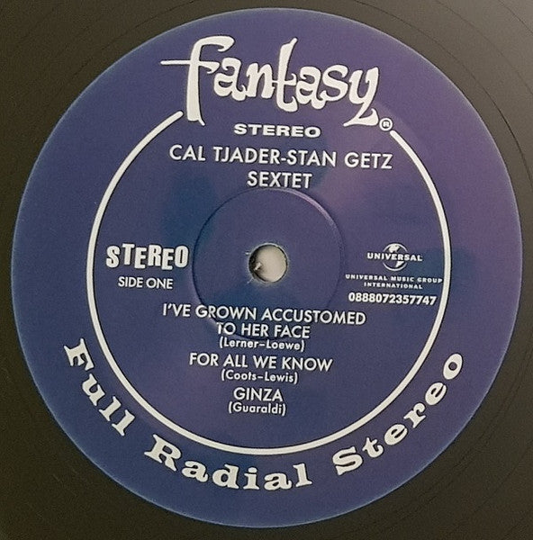 Image of Label Cover of 3224127E: LP - CAL TJADER, STAN GETZ, Cal Tjader-Stan Getz Sextet (Universal Music Group International; 0888072357747, Europe 2014 Reissue, Picture Sleeve)   VG+/VG