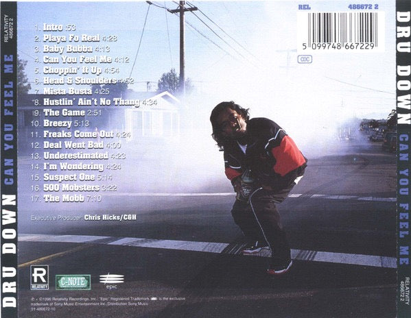 Image of Back Cover of 3214084C: CD - DRU DOWN, Can You Feel Me (Relativity; REL 486672 2, Europe 1996)   VG+/VG+