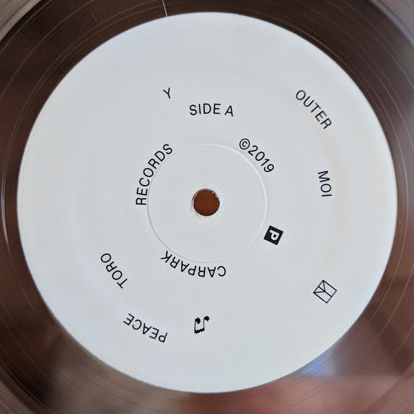 Image of Label Cover of LP - VG+/VG+ - TORO Y MOI, Outer Peace (Carpark Records; CAK131, USA & Canada 2019, Silver Foil-blocked Gatefold, Clear Vinyl), ,  - 2846002S
