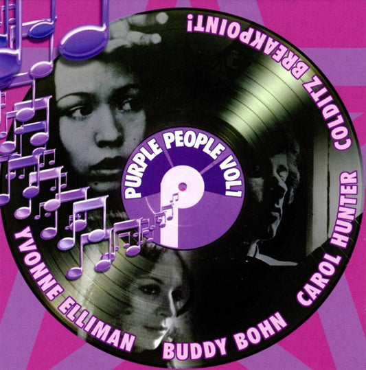 Image of Front Cover of 3234035E: 4xCD - YVONNE ELLIMAN / BUDDY BOHN / CAROL HUNTER, VARIOUS, Purple People Vol 1 (Purple Records; PURPLEBOX013, UK 2017, Box Set)   VG+/EX