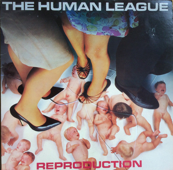Image of Front Cover of LP - VG/VG+ - THE HUMAN LEAGUE, Reproduction (Virgin; V2133, UK 1979, No Inner), Sticker Damage To Sleeve,  - 2726257E