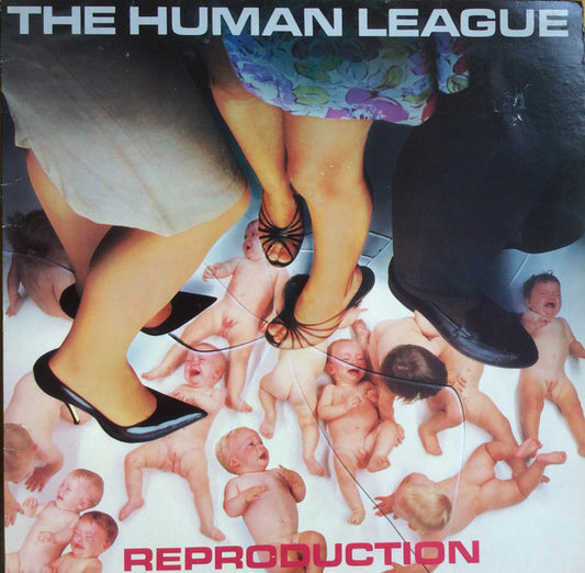 Image of Front Cover of LP - VG/VG+ - THE HUMAN LEAGUE, Reproduction (Virgin; V2133, UK 1979, No Inner), Sticker Damage To Sleeve,  - 2726257E