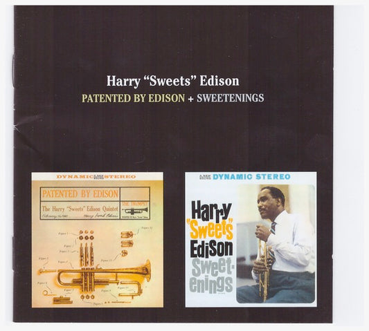 Image of Front Cover of 3214144C: CD - HARRY "SWEETS" EDISON, Patented By Edison / Sweetenings (Phoenix Records ; 131607, Europe 2014, Jewel Case)   VG+/VG+