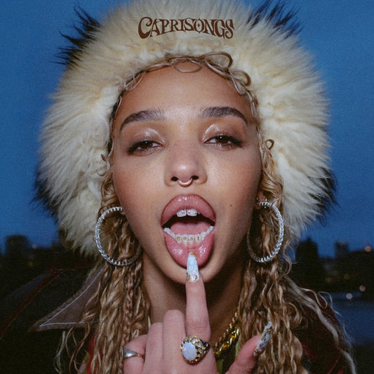 Image of Front Cover of LP - VG/VG+ - FKA TWIGS, Caprisongs (Young Turks; YO274LP, Worldwide 2022, Inner, Glow In The Dark Vinyl), , FKA Twigs mixtape CAPRISONGS finally available physically. Features guest appearances from The Weeknd, Jorja Smith, Pa Salieu, Rema, Shygirl, Unknown T and Daniel Caesar as well as a host of twigs  close friends and community. - 2026294E