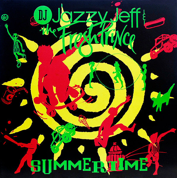 Image of Front Cover of 12" - VG+/VG+ - DJ JAZZY JEFF & THE FRESH PRINCE, Summertime (Jive - Barcode On Labels; JIVE T 279, UK 1991, Picture sleeve), nice copy!,  - 4446150S