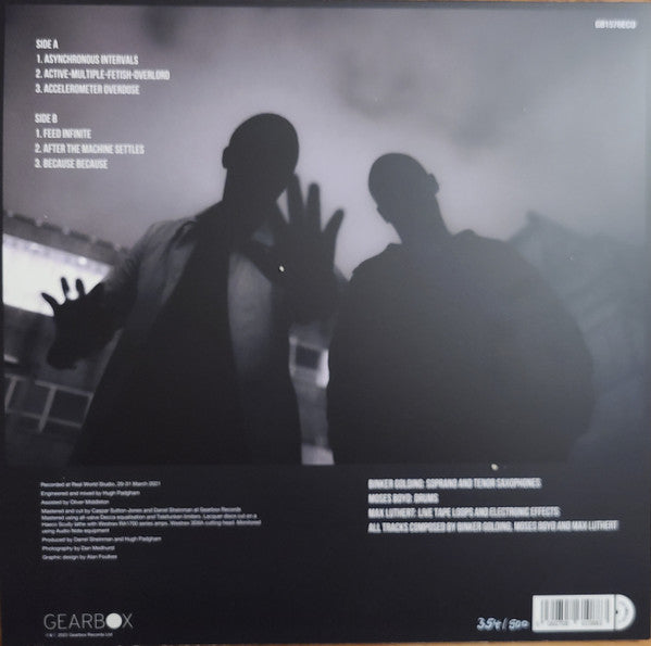 Image of Back Cover of 3244236S: LP - BINKER & MOSES, Feeding The Machine (Gearbox Records; GB1576ECO, Worldwide 2022, Picture Sleeve, Numbered Limited Edition, eco coloured 180g vinyl) No. 220/500  VG+/VG+