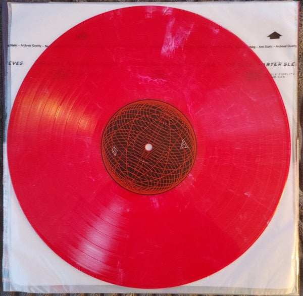Image of Label Cover of LP - VG+/VG - MAGDALENA BAY, Mercurial World (Luminelle Recordings; LUM030LP, US 2021, Gatefold, Inner & Insert, Limited To 300 On Red With White Swirl Vinyl), Start of small split on top seam of sleeve.,  - 2116144C